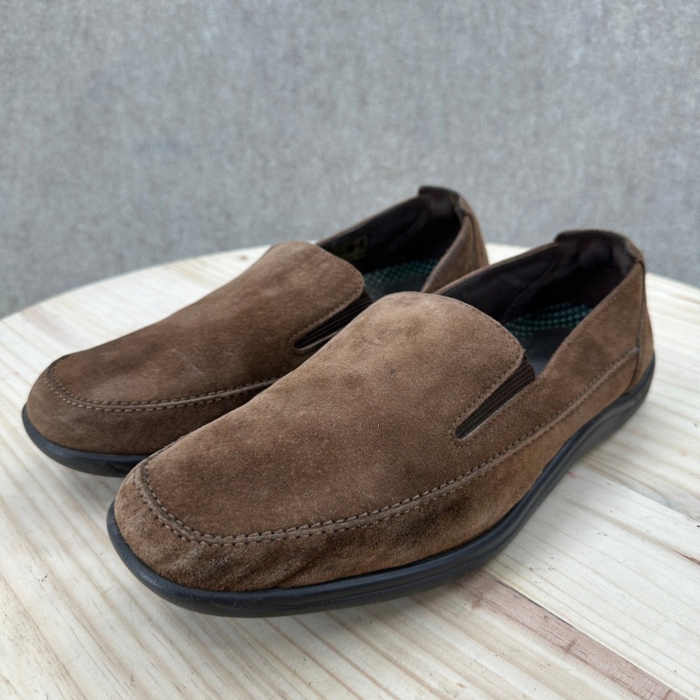 SAS Weekender Slip-On Loafers Brown Suede Mens 11 W Comfort Walking Shoes